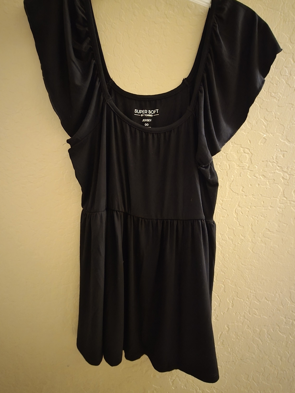 NWT Torrid Black Jersey Super Soft Scoop Neck Top